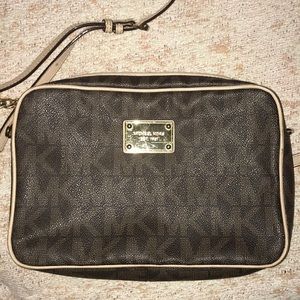 Michael Kors monogram crossbody purse